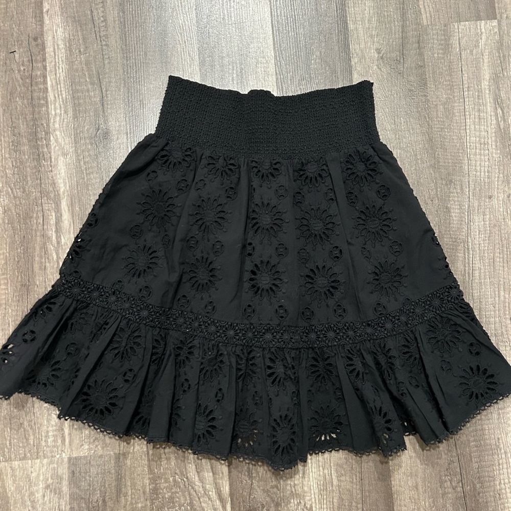 Secret Mission Provence Tanya Eyelet Mini Skirt